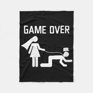 Womens Funny Bride Groom Wedding Bachelor Bachelor Fleecedecke