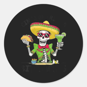 Womens Funny Cinco De Drinko Achos Mexican Fiesta Runder Aufkleber
