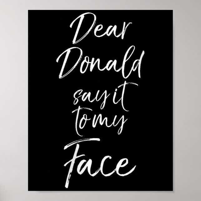 Womens Funny Kamala Harris Zitat Niedlich Lieber D Poster (Vorne)