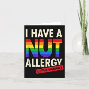 Womens Funny Lesbian Shirt Ich habe eine Nut Aller Karte