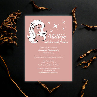Women's Funny Midlife Still Hot 50th Birthday Einladung