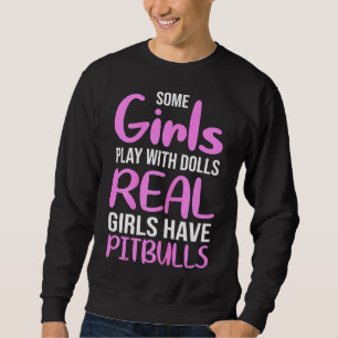 Womens Funny Pitbull Mama Sweatshirt