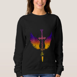 Womens Funny Sein Engel Ihr Guardipus Couple Verab Sweatshirt