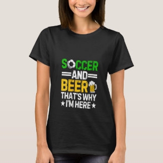 Womens Funny Soccer And Beer Daddy Father's Day Dr T-Shirt