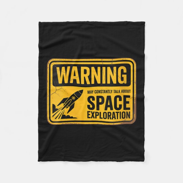 Womens Funny Space könnte ständig über den Weltrau Fleecedecke (Vorderseite)