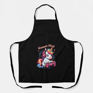 Womens Gamer Girl Unicorn Tank Top Schürze