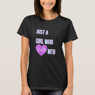 Womens Girl Mountain Biker Mountainbike MTB Gir T-Shirt
