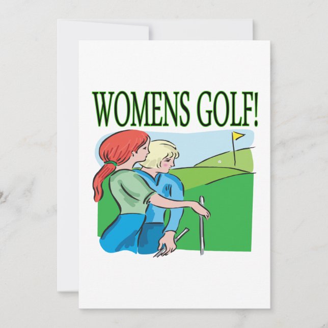 Womens Golf Einladung (Vorderseite)