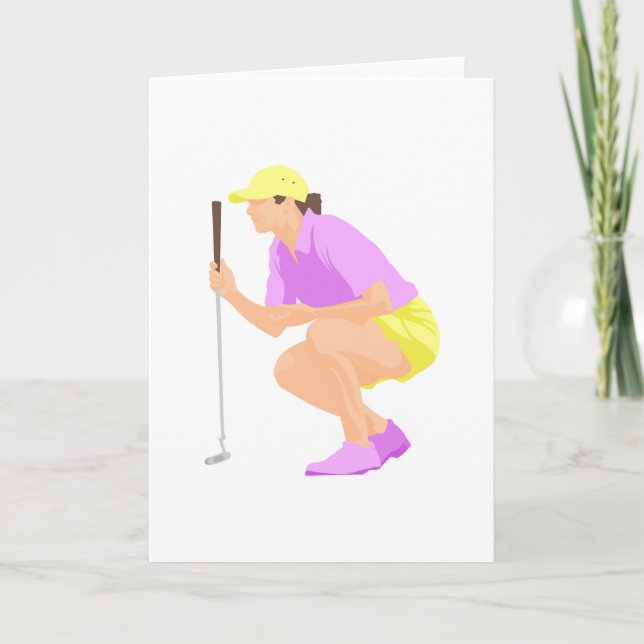 Womens Golf Karte (Vorderseite)