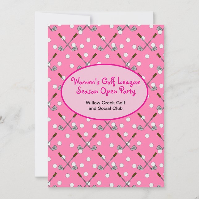 Women's Golf Season Open Party Einladung (Vorderseite)