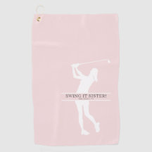 Womens Golf Silhouette Personalized Monogram City