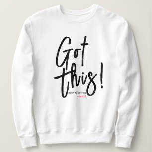 Womens "GOT DIES, HALTE UNSER SORGEN" Weihnachten Sweatshirt