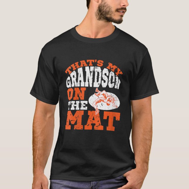 Womens Grandson Wrestling Proud Lover Geschenk T-Shirt (Vorderseite)