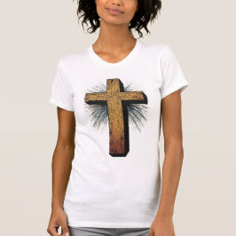 Women's Graphic Christian Cross Tee Shirt