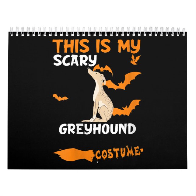 Womens Greyhound Brindle Kostüme Halloween Lazy Kalender (Titelbild)