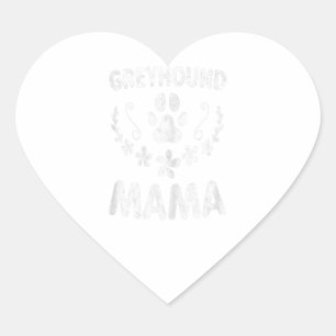 Womens Greyhound Mama Shirt Italian Greyhound Mama Herz-Aufkleber