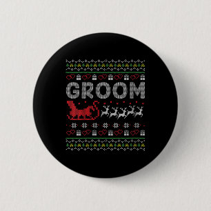 Womens Groom Bridge Weihnachten Weihnachten Weihna Button