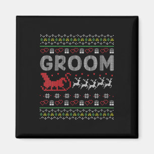 Womens Groom Bridge Weihnachten Weihnachten Weihna Magnet