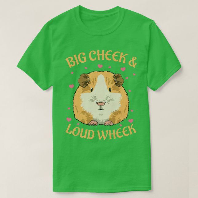 Womens Große Wange & lautes Raddesign für eine Gui T-Shirt (Design vorne)