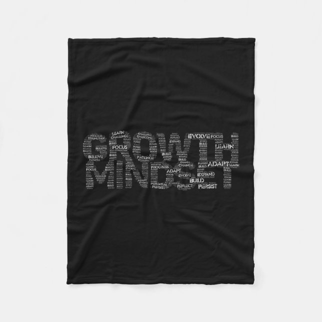 Womens Growth Mindset Motivation And Insrational V Fleecedecke (Vorderseite)