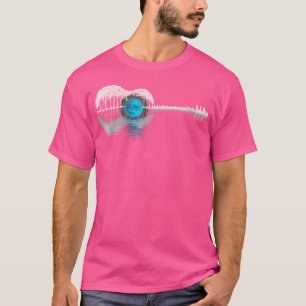 Womens Guitar Lake Shadow Gitarrist Musiker Acou T-Shirt