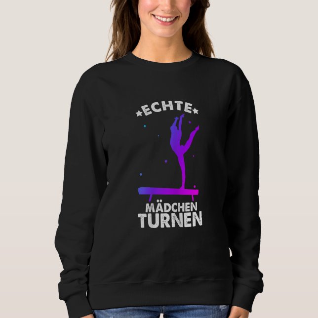 Womens gymnastics gymnsatics gymnastics coach spor sweatshirt (Vorderseite)