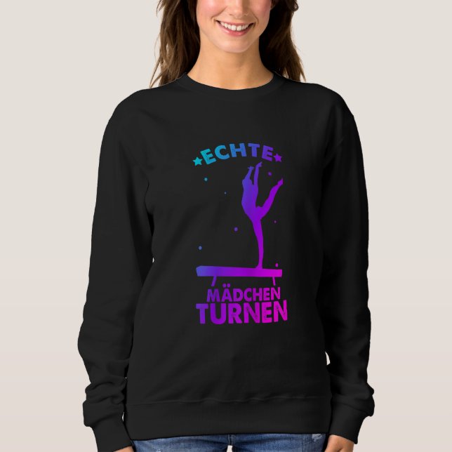 Womens gymnastics gymnsatics gymnastics coach spor sweatshirt (Vorderseite)