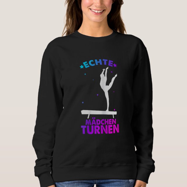 Womens gymnastics gymnsatics gymnastics coach spor sweatshirt (Vorderseite)