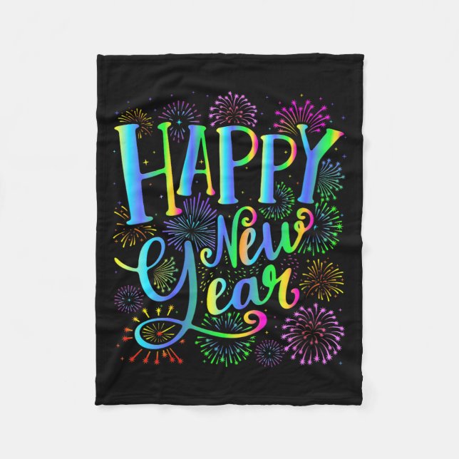 Womens Happy New Year 2026 V-neck  Fleecedecke (Vorderseite)