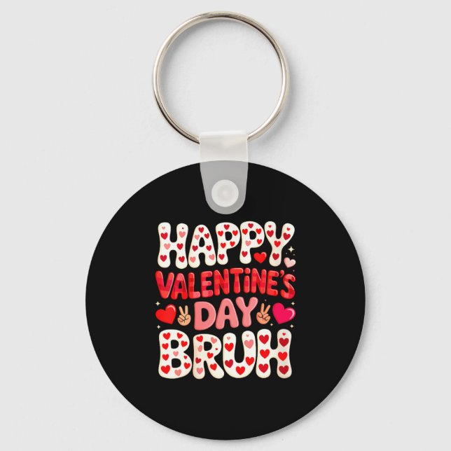 Women's Happy Valentine's Day Hearts Matching Kids Schlüsselanhänger (Vorderseite)