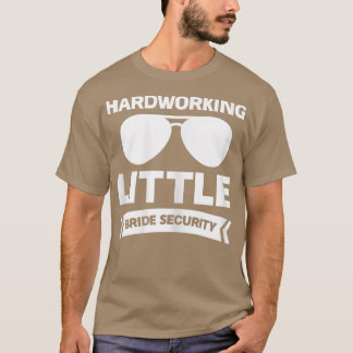 Womens Hardworking kleine Braut Sicherheitsbrille T-Shirt