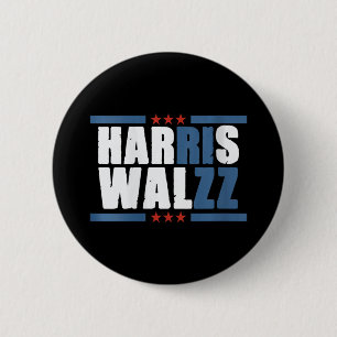 Womens Harris Wz Rizz Funny Voting Kamala Präsiden Button
