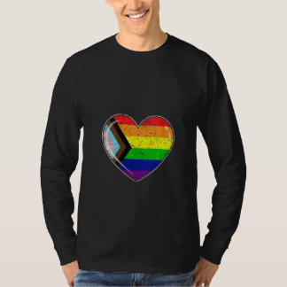 Womens Heart Love LGBT Pride Month Support LGBTQ M T-Shirt