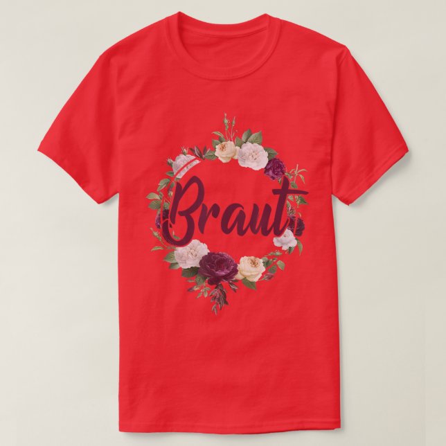 Women's hen party bride bachelorette party bride  T-Shirt (Design vorne)