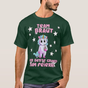 Womens Hen Party Unicorn Team Bridge T-Shirt