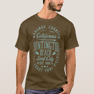 Womens Huntington Beach Surf City Orange Landkreis T-Shirt