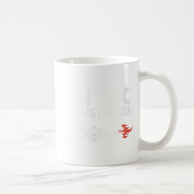 Womens Hvac Installer Funny Hvac Tech Techniker F Kaffeetasse (Rechts)