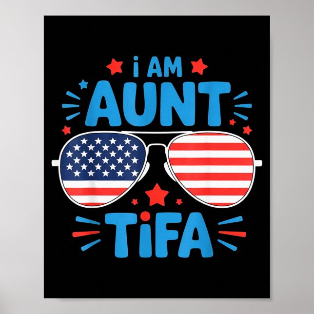 Womens I Am Aunt Tifa Tee  Poster (Vorne)