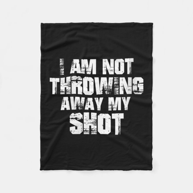 Womens I Am Not Throwing Away My Sho Motivational  Fleecedecke (Vorderseite)