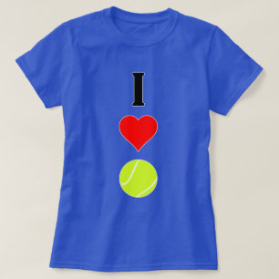 Women's I Liebe (Heart) Tennis T - Shirt