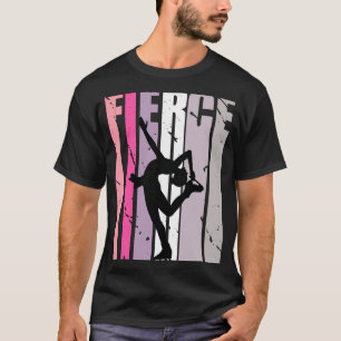 Womens Ice Skaten Pink Fierce Birthday Coach Comp T-Shirt