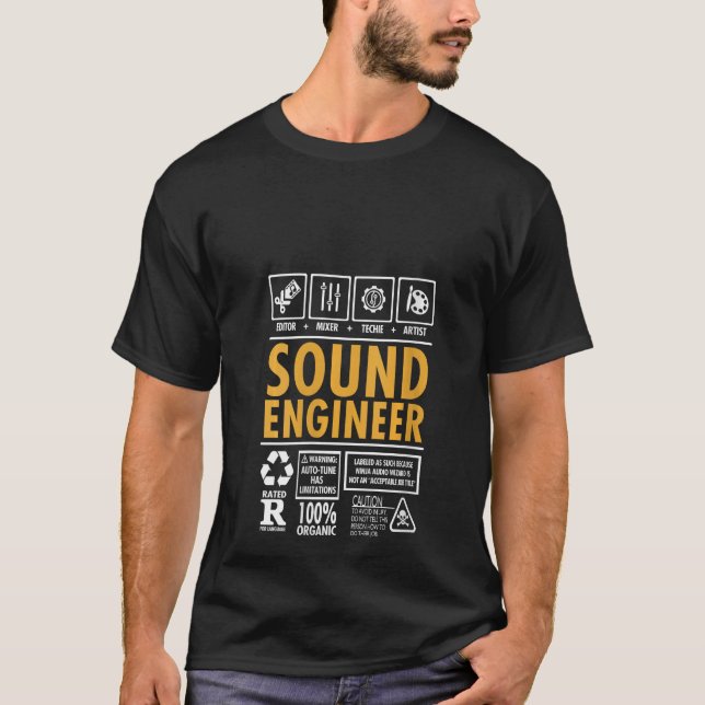 Womens I'm A Sound Engineer Funny Sound Audio Guy  T-Shirt (Vorderseite)