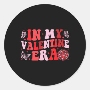 Womens in meiner Valentinalzeit Runder Aufkleber
