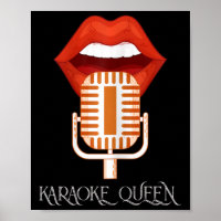Womens Karaoke Queen Singing Singer Music Micropho