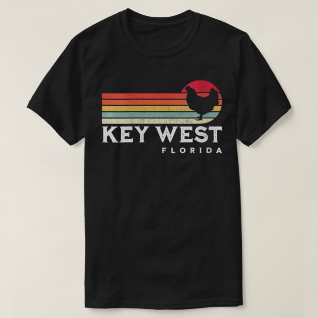 Womens Key West Florida Hühnchen Lover Souvenir VN T-Shirt (Design vorne)