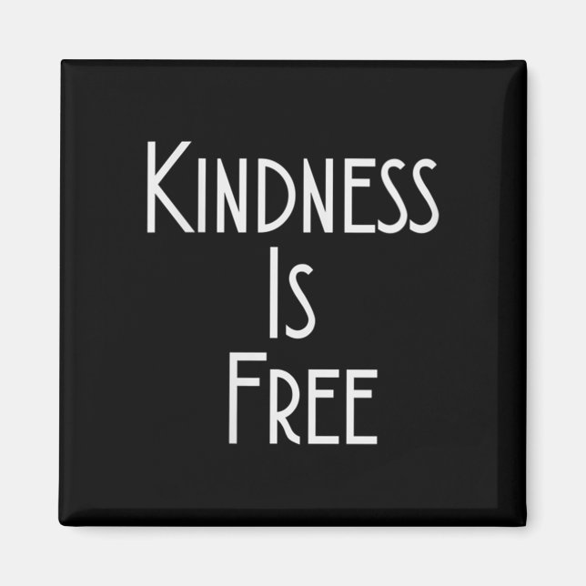 Womens Kindness Is Shirt Motivation Insration V-ne Magnet (Vorne)