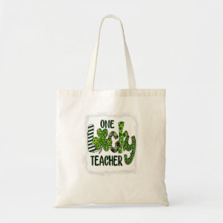 Womens Kleeblatt One Lucky Teacher St Patrick Tragetasche