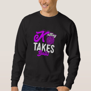 Womens Knittern Mama Strick Gran Sweatshirt