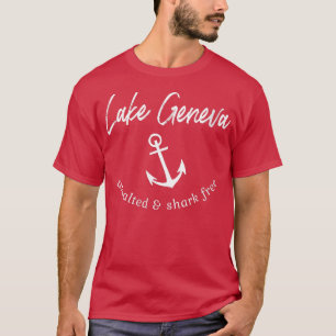 Womens Lake Genf Unsalztes Shark Free Boa T-Shirt