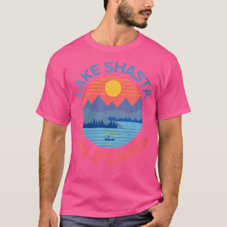 Womens Lake Shasta Angeln Camping T-Shirt